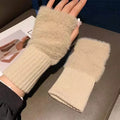 Soft Winter Half Finger Gloves - Avelora