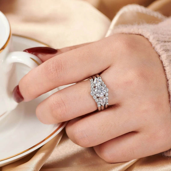 Woman wearing demi-fine jewellery layered with everyday outfits