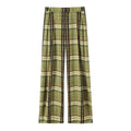 The Chelsea Check High-Waist Trousers - Avelora